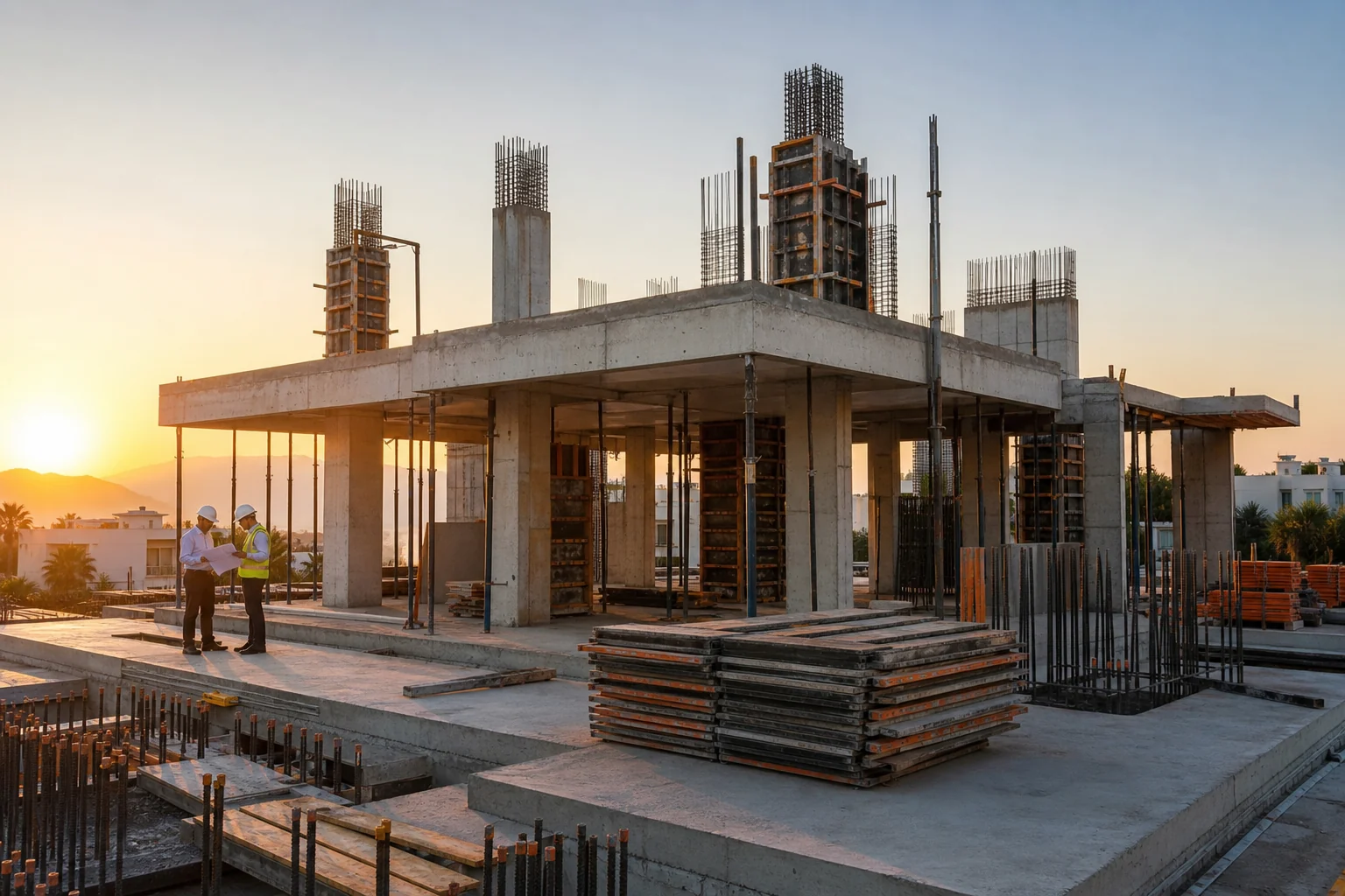 Key İnşaat proje takibi yapılan villa şantiyesi