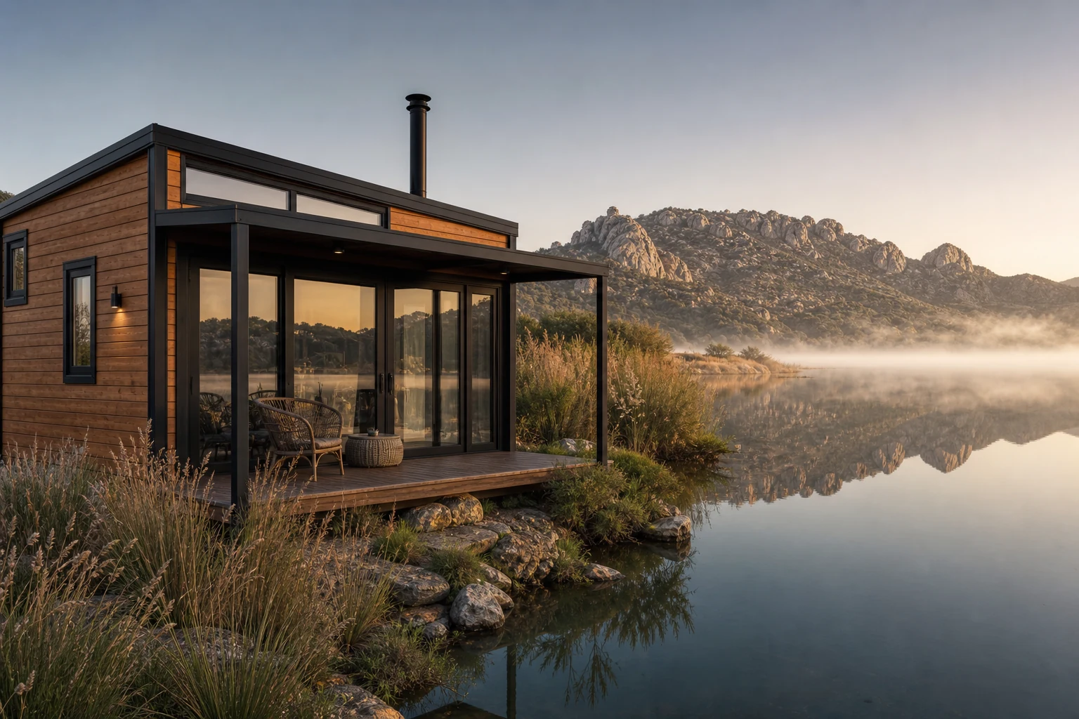Tiny House Bafa Gölü Projesi temsili konsept görseli